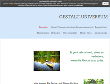 Tablet Screenshot of gestalt-universum.de